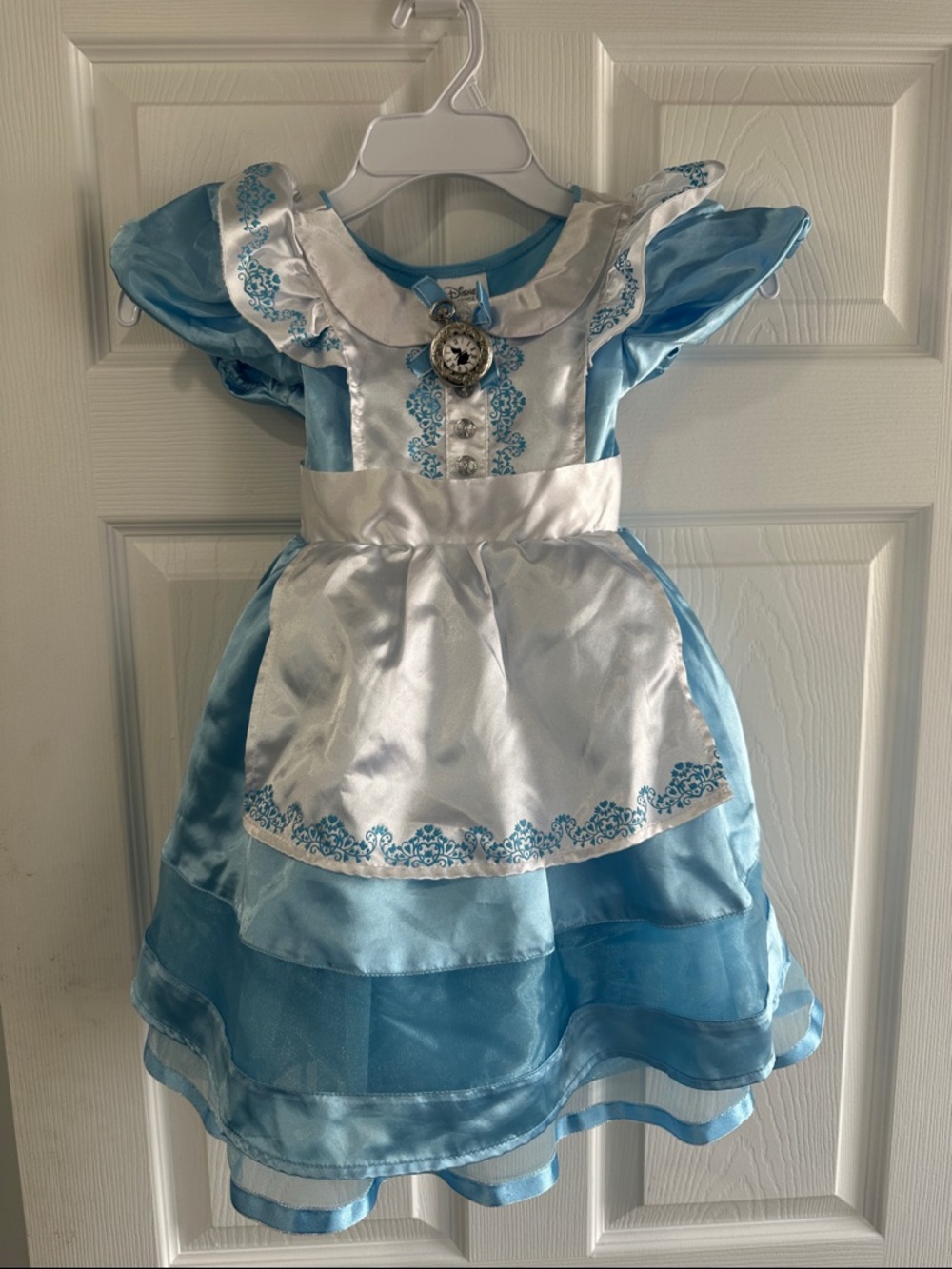 Disney Blue and White Alice-Inspired Girls' Dress with Apron